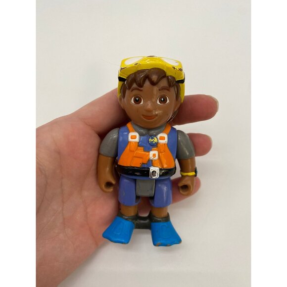 2000s Mattel Viacom Nickelodeon Go Diego Go "Diego" Scuba Diver Figurine Toy - Picture 7 of 9